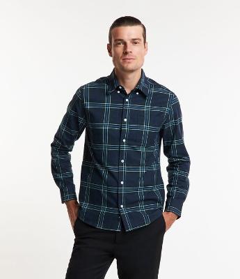 Camisa em Flanela com Estampa Xadrez Grid