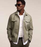 Jaqueta Trucker em PU com Bolsos Frontais Abotoados - 2