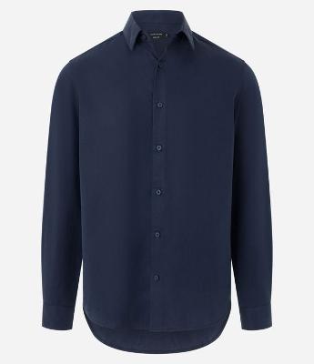 Camisa em Liocel Performance e Abotoamento Frontal