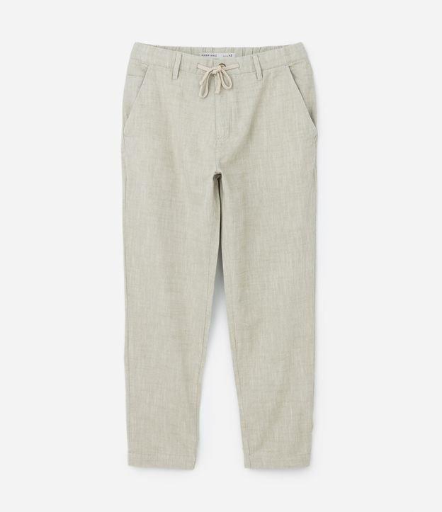 Calça Relaxed Oxford em Algodão - 2