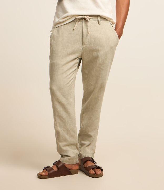Calça Relaxed Oxford em Algodão - 3