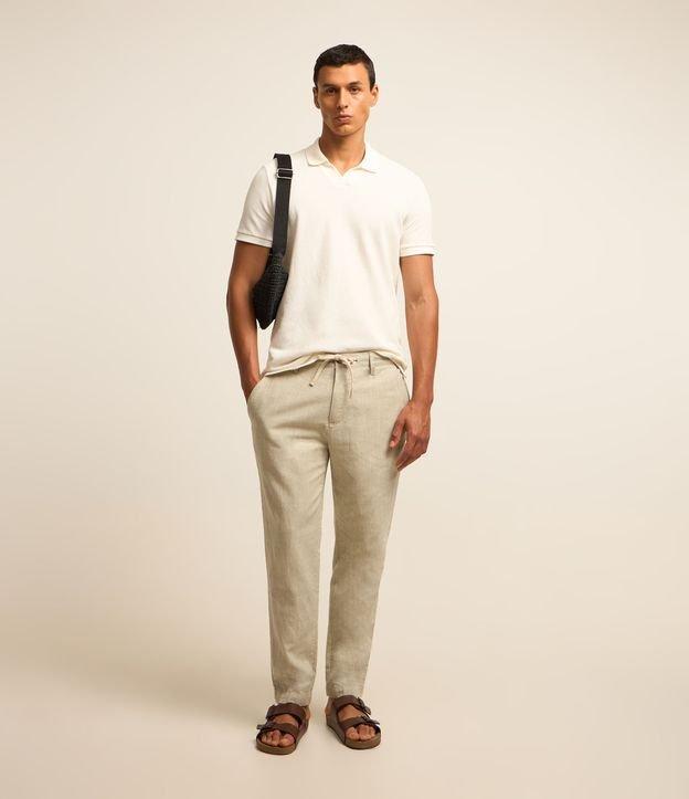 Calça Relaxed Oxford em Algodão - 4