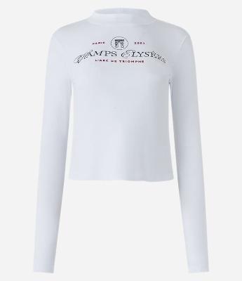 Blusa em Ribana com Lettering Champs Elysées