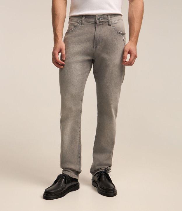 Calça Slim em Jeans com Puídos - 2