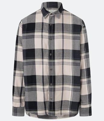 Camisa em Flanela com Manga Longa e Estampa Xadrez