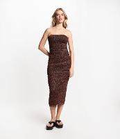 Vestido New Midi em Tule com Estampa Animal Print - 1