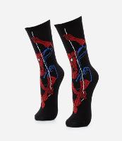 Meia Cano Alto em Algodão Estampa Homem Aranha - 1