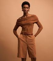 Bermuda Reta Alfaiatada com Botões nas Laterais - 1