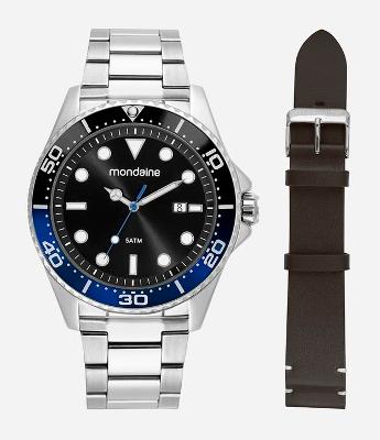 Kit Relógio Mondaine Masculino Analógico 