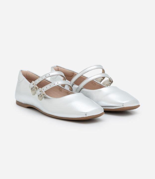 Sapatilha Infantil Metalizada com Tiras de Fivelas e Velcro - Tam 26 ao 36 - 1