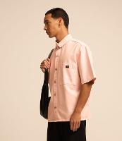 Camisa Boxy em Sarja Estonada com Bolso no Peito - 2