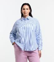 Camisa em Ana Ruga Listrada Curve & Plus Size - 1