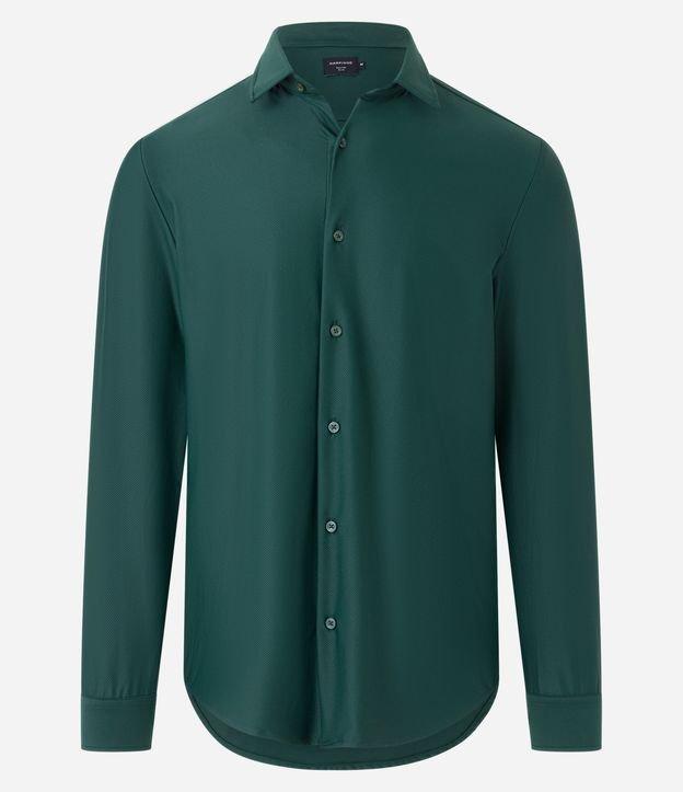 Camisa Performance com Manga Longa e Textura - 1