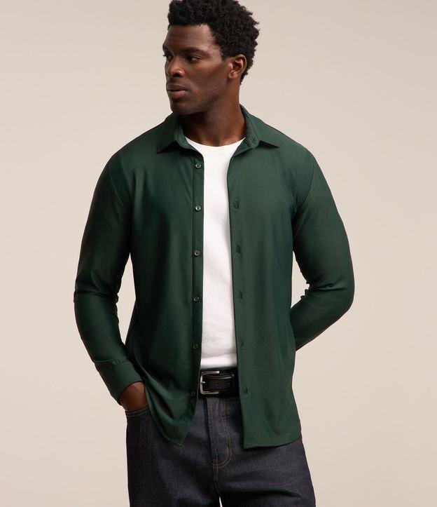 Camisa Performance com Manga Longa e Textura - 2