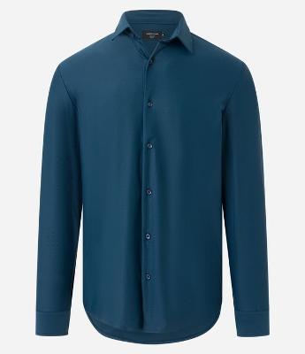 Camisa Performance com Manga Longa e Textura