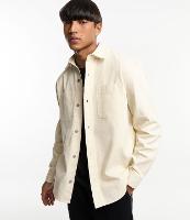 Camisa Comfort Overshirt em Sarja com Bolsos - 1