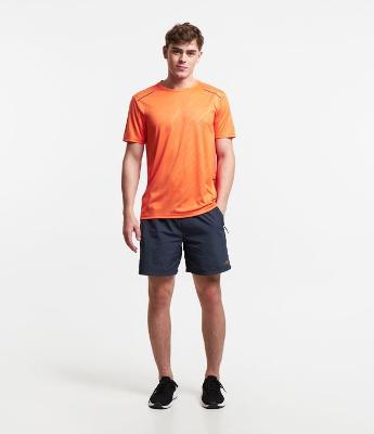 Bermuda Esportiva com Bolsos com Zíper e Lettering Contrastante