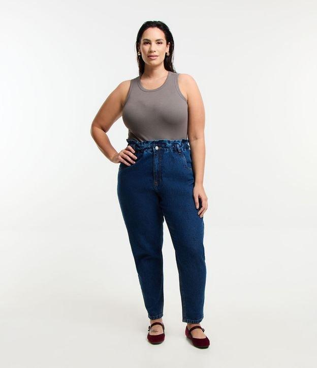 Calça Clochard em Jeans com Bolsos Curve & Plus Size - 1