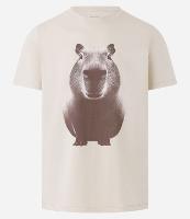 Camiseta Regular em Algodão com Estampa Capivara - 1