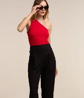 Calça Cenoura Alfaiatada com Detalhe na Lateral do Quadril - 2