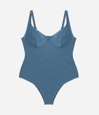 Maio Meia Taça Texturizado em Microfibra Curve & Plus Size