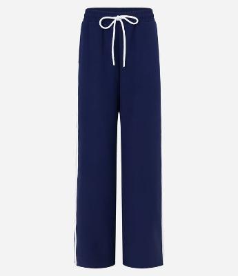 Calça Reta Alfaiatada com Friso Lateral e Amarração na Cintura