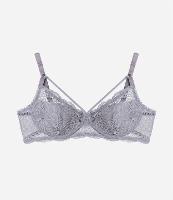 Sutiã com Bojo e Tiras em Renda Floral - 1