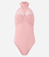 Body em Crepe com Tule e Decote Cruzado - 1