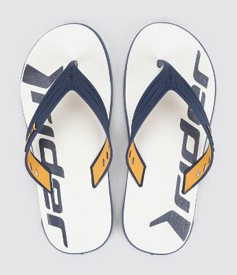 Chinelo com Tiras Largas e Detalhes Contrastantes Rider