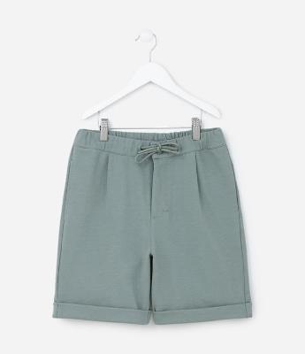 Bermuda Infantil com Barra Dobradinha - Tam 5 a 14 anos