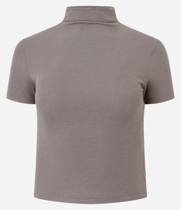 Blusa em Ribana com Golinha Alta Inteira - 1