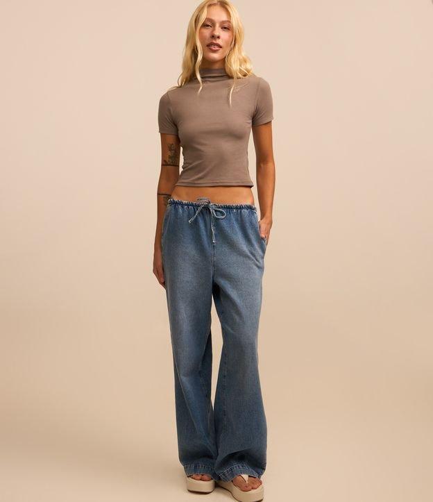 Blusa em Ribana com Golinha Alta Inteira - 2