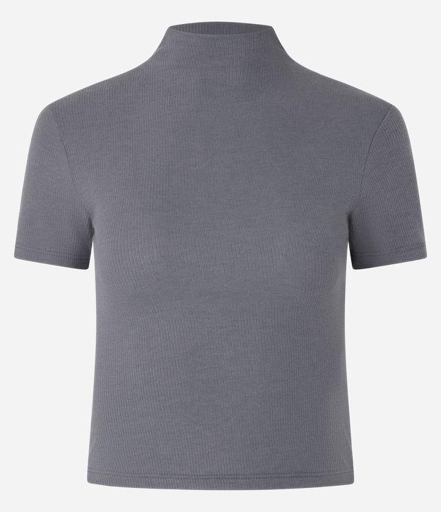 Blusa em Ribana com Golinha Alta Inteira - 1