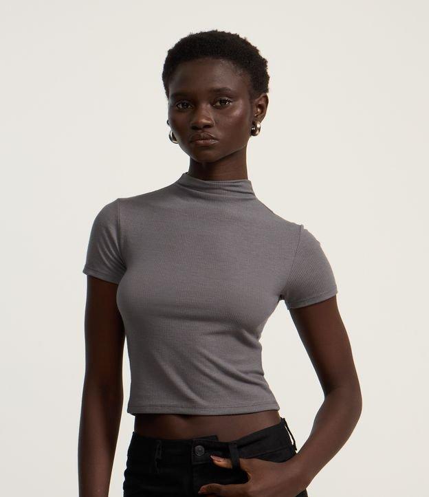 Blusa em Ribana com Golinha Alta Inteira - 2