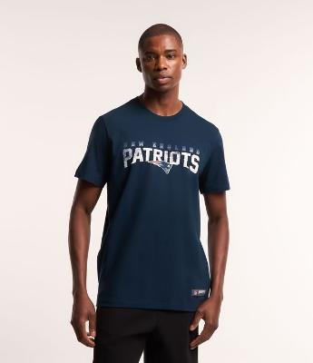 Camiseta Comfort em Algodão Estampa NFL Patriots