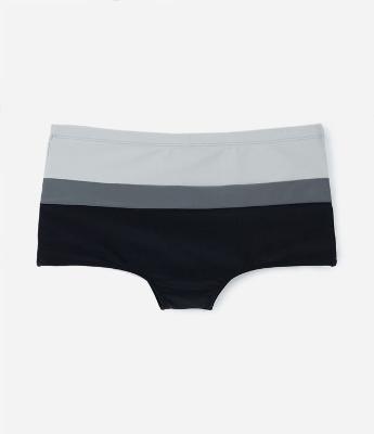 Sunga Boxer em Microfibra com Listras Degradê