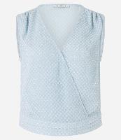 Blusa em Chiffon com Decote Transpassado e Texturas - 2