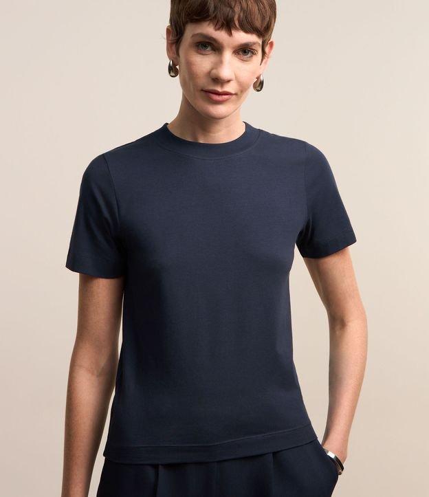 Blusa Básica Justinha em Ribana de Algodão - 1