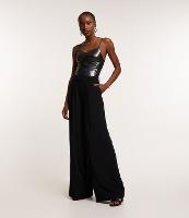 Calça Pantalona em Crepe com Cintura Média - 1