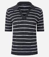 Blusa em Tricô com Estampa Listras e Detalhe em Fio Metalizado - 2