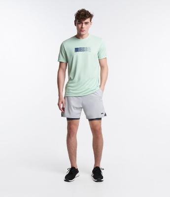 Bermuda Esportiva Corrida com Short de Compressão