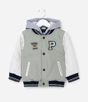 Jaqueta Bomber College com Capuz e Estampa do Patrulha Canina - Tam 1 a 5 anos - 1