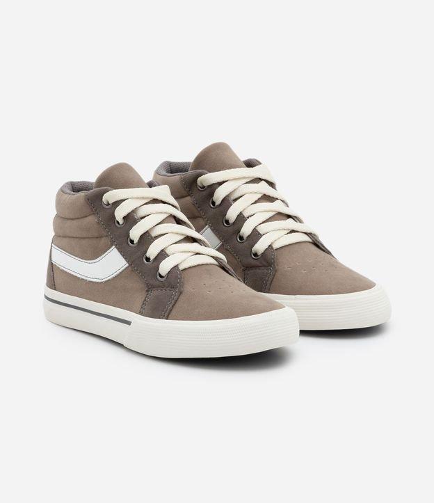 Tênis Infantil Abotinado em PU com Recorte Lateral - Tam 28 ao 37 - 1