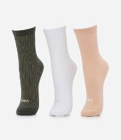 Kit 03 Meia Cano Médio em Algodão com Textura Canelada Puma - 2