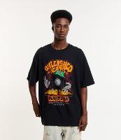 Camiseta Oversized em Algodão com Estampa Disco Unleashed Beats - 1