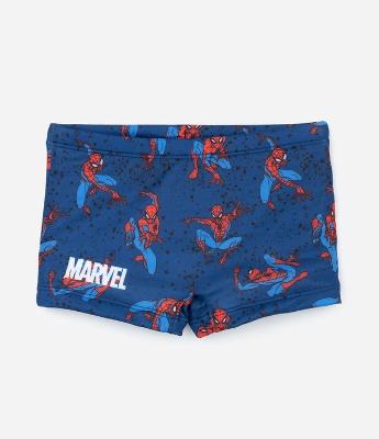 Sunga Boxer Infantil com Proteção UV e Estampa Homem Aranha - Tam 2 a 10 anos