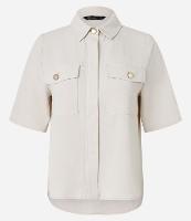 Camisa Airflow com Botões Metalizados e Bolsos Frontais - 1