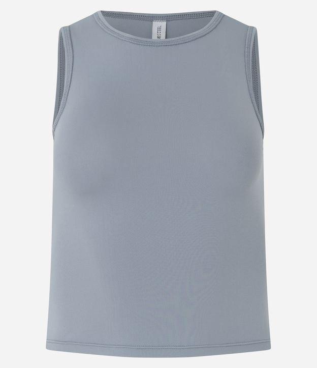 Blusa sem Manga Básica em Poliamida - 1