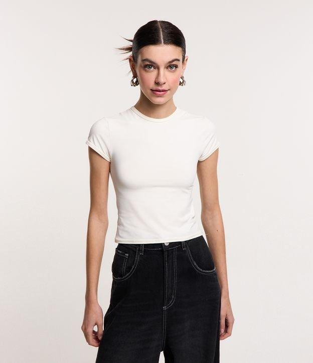 Blusa Básica em Poliamida com Manga Curta - 1