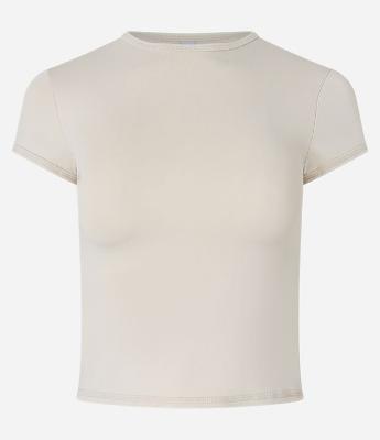 Blusa Básica em Poliamida com Manga Curta